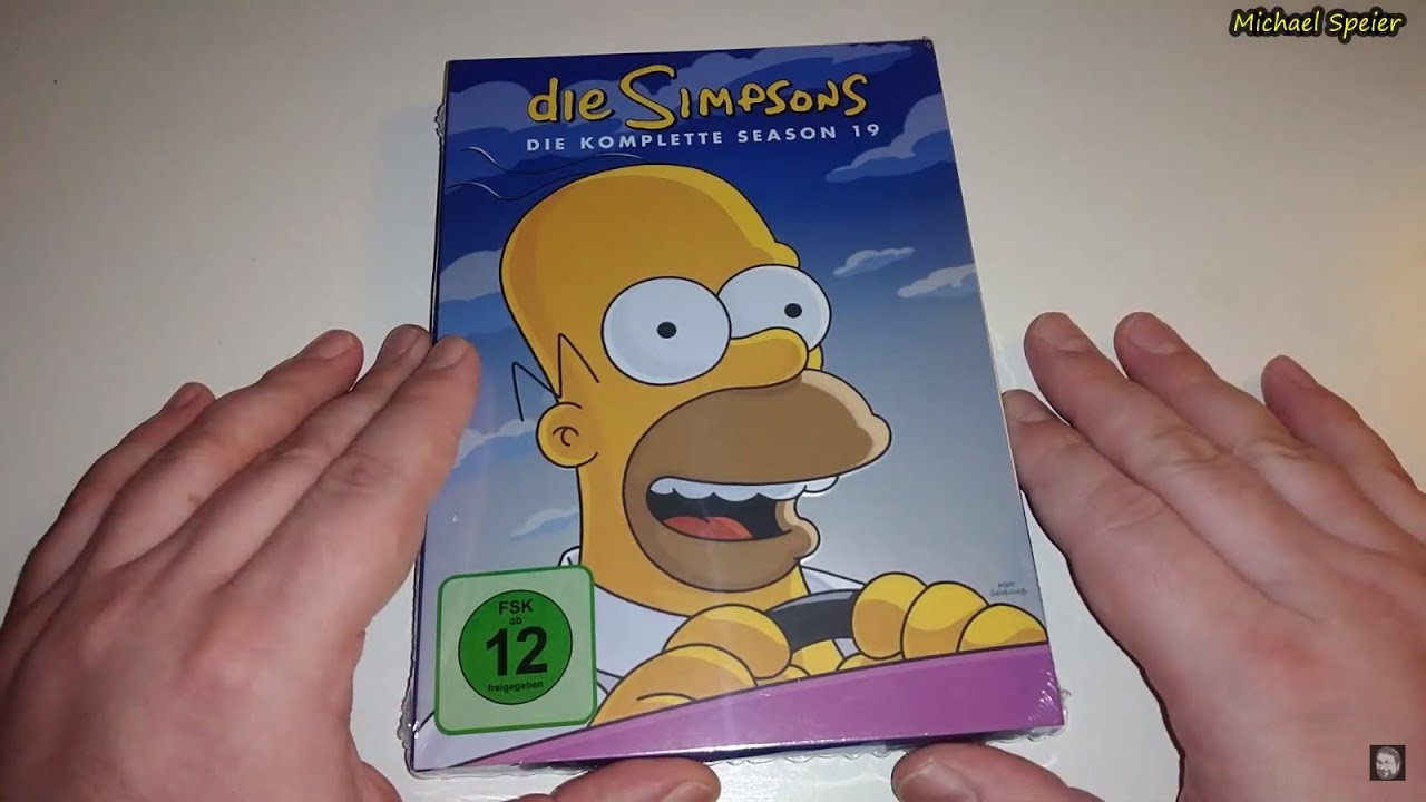 Unboxing DIE SIMPSONS - DIE KOMPLETTE SEASON 19 (4 DVDs im Digipack) von 20th Century Fox