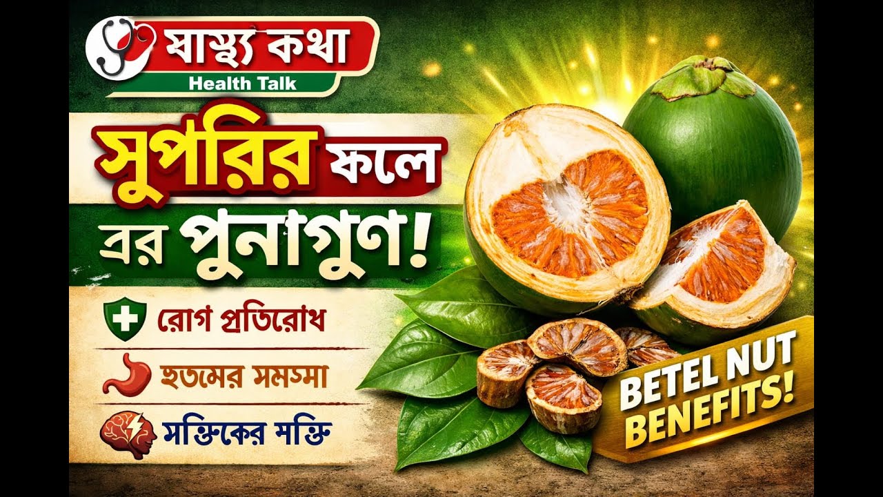 সুপারি খাওয়ার অবিশ্বাস্য উপকারিতা ও গুণাগুণ | Benefits of Betel Nut | স্বাস্থ্যকথা - Health Talk।