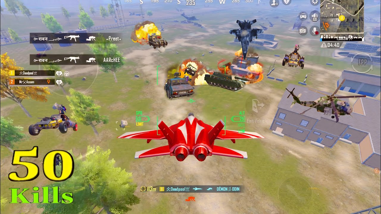 Fighter JET Attacks🔥All payload pro landed for JET😱Bgmi payload mode