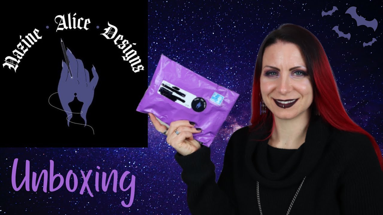 NAZINE ALICE DESIGNS UNBOXING | Gothic accessories, clothing & homeware