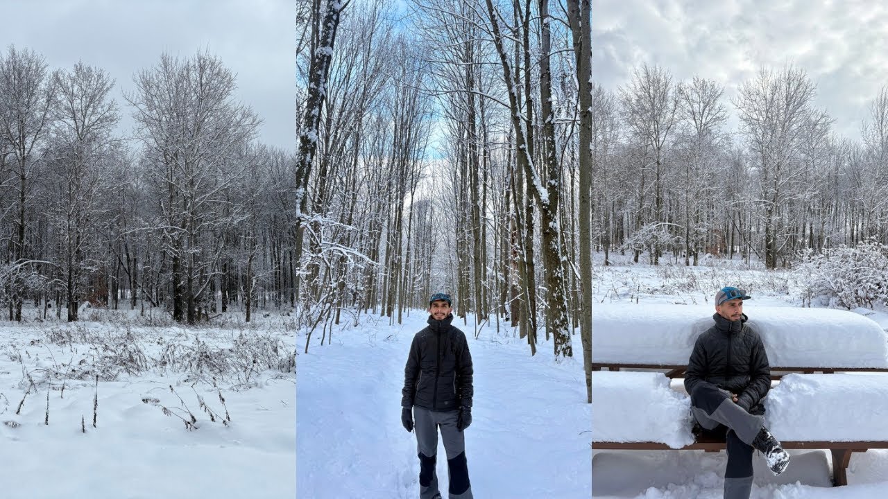A day in the life of full time RV camping in Michigan winter wonderland ❄️☃️ 