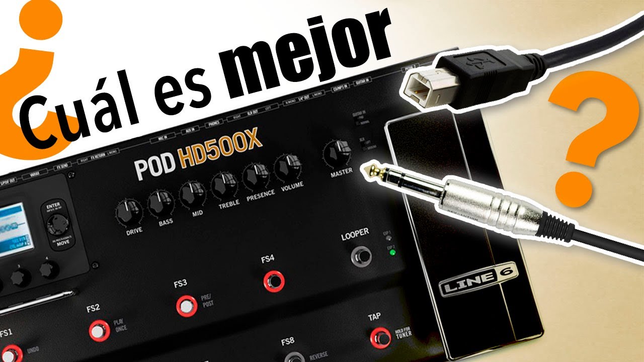 Plug vs. USB ¿Cuál suena mejor? | POD HD500X | TUTORIAL - R.G.R.