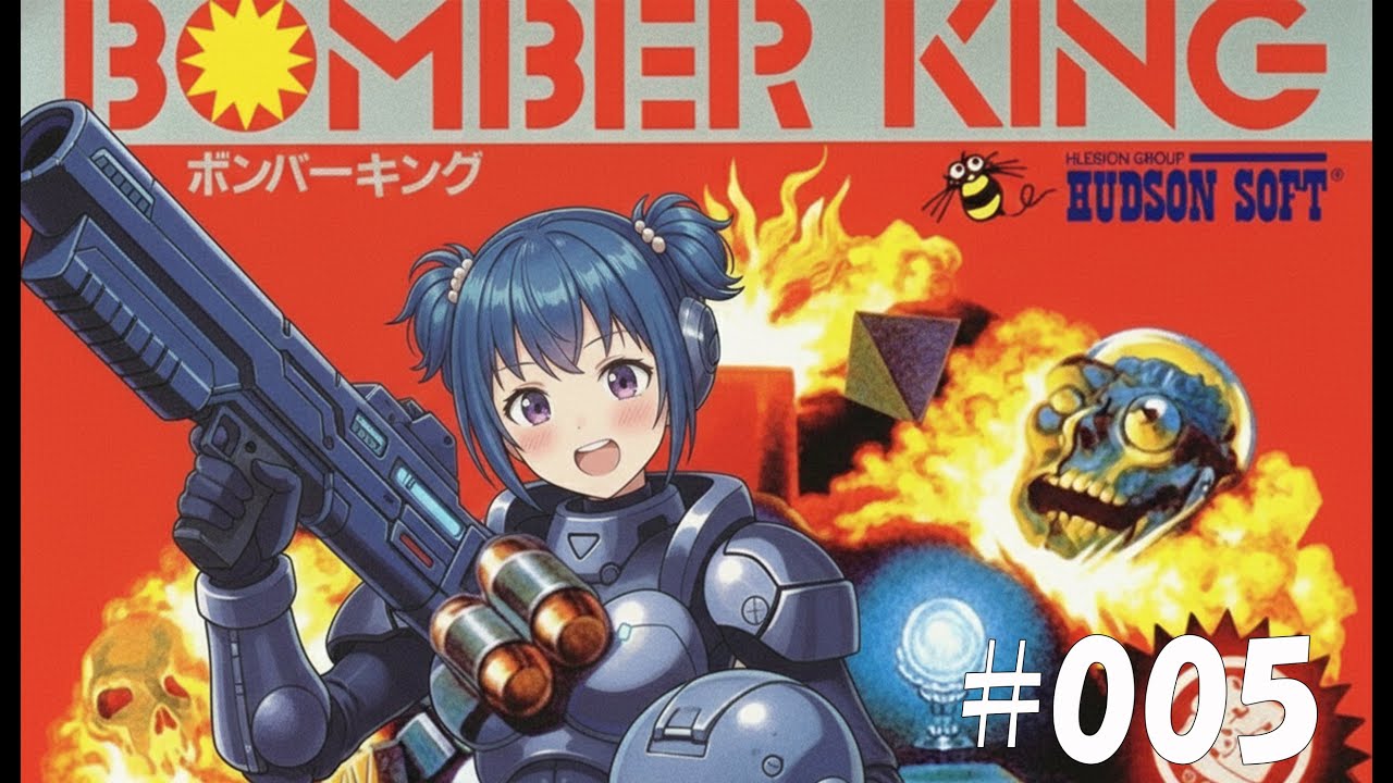 【ボンバーキング】そろそろクリアしたいなあ！グダグダプレイでイクぞ！ ＃005【レトロゲーム実況】　#マッキーサイモン