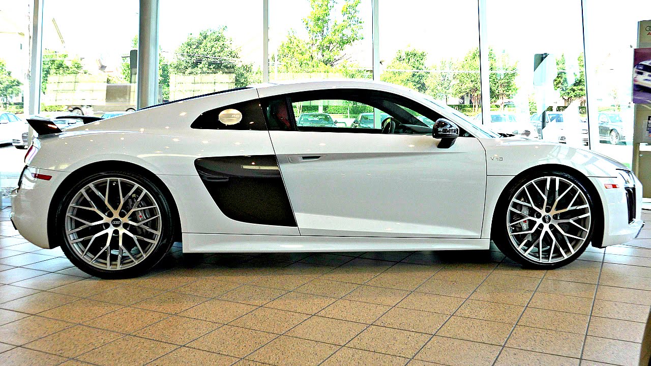 2017 Audi R8 V10 Plus in Suzuka Gray with Red Interior - in 4K Ultra HD