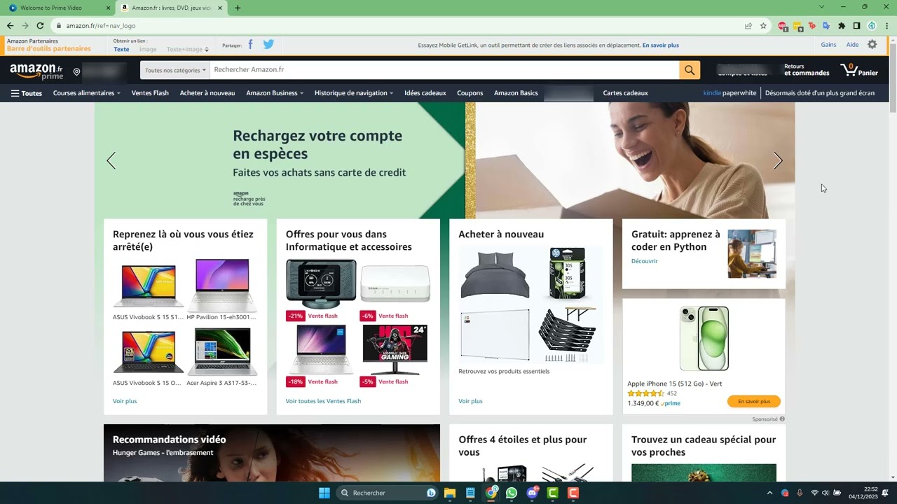 Utiliser Prime Video gratuitement pendant 1 mois complet