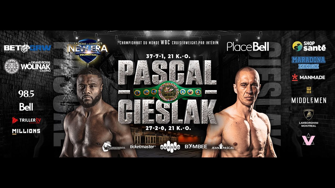 JEAN PASCAL VS MICHAL CIESLAK - NOUVEAU CHAMPION DU MONDE WBC PAR INTÉRIM
