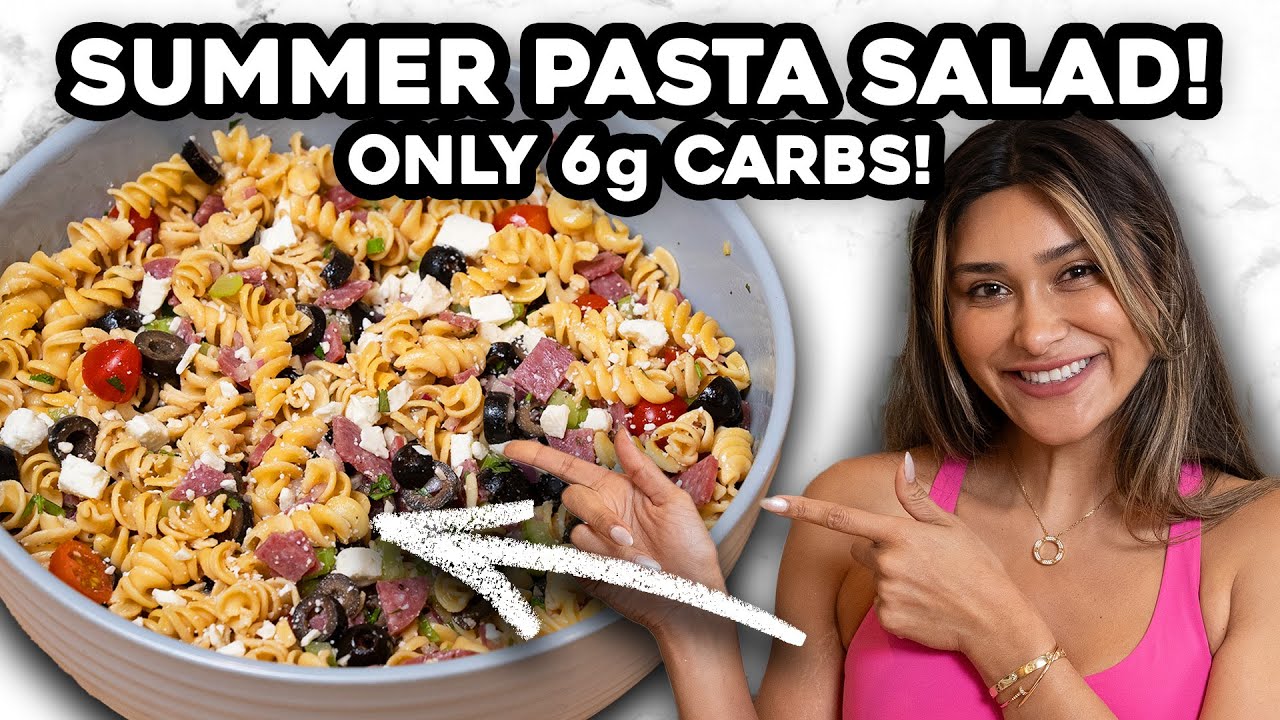 Italian Pasta Salad | Homemade Dressing | Low Carb | High Protein | Weight Loss