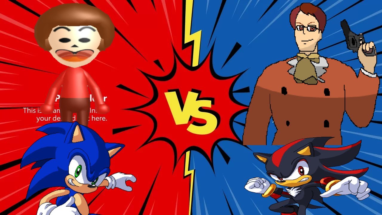 MUGEN SONIC & DONALD MCDONALD MII VS SHADOW THE HEDGEHOG & MUSUKA