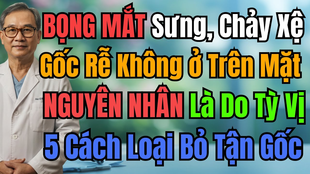 Theo Trung Y, Bọng Mắt To Do Tỳ Vị. Có 5 Phương Pháp Giúp Loại Bỏ Tận Gốc Không Cần Dùng Kem Mắt.