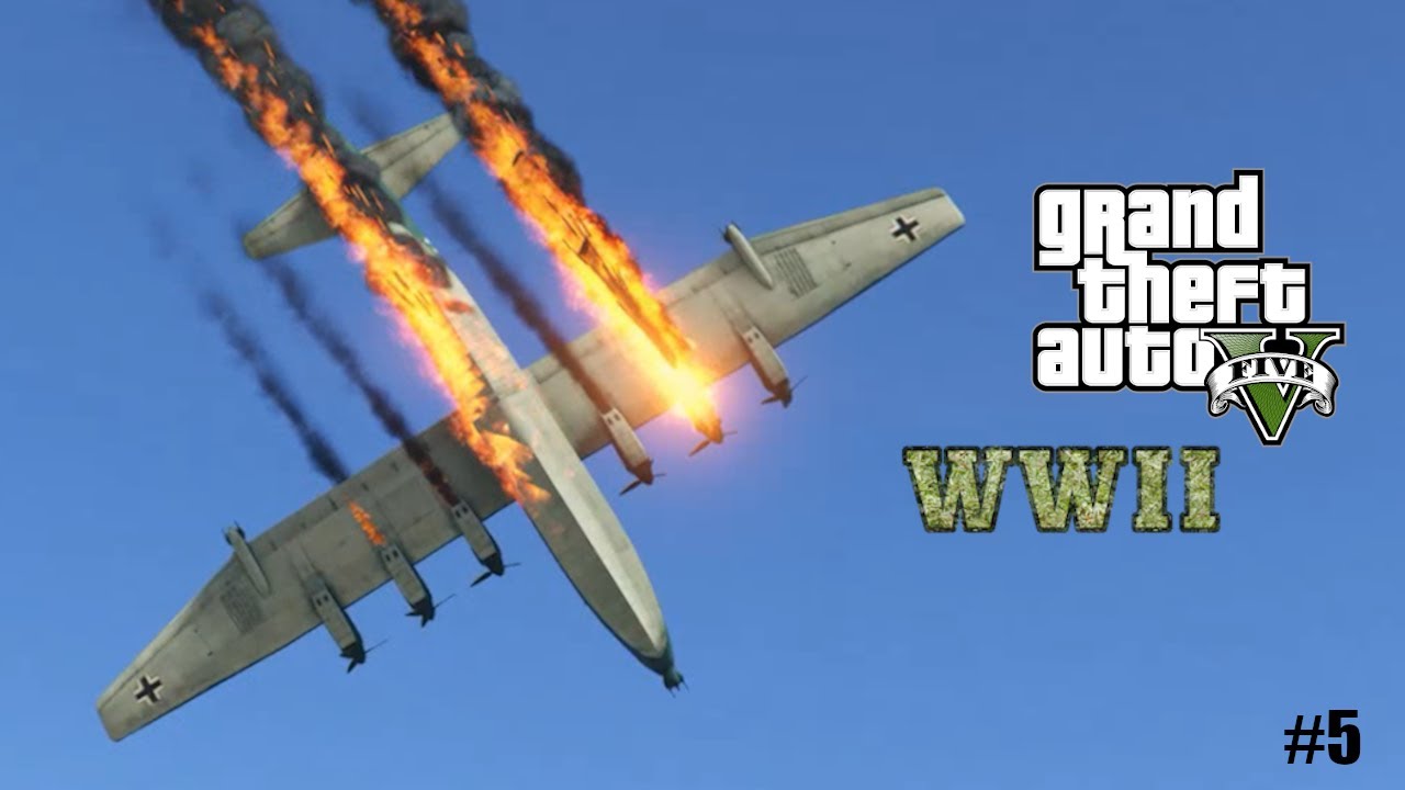 САМОЛЕТ GTA 5 RP КАТАСИВАЕТ # 5 | Вторая мировая война | # GTA5RP