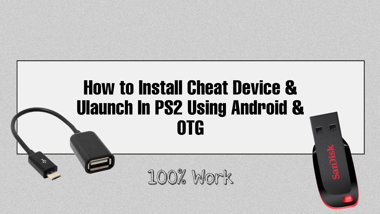 Cara Memasang Cheat Device PS2 DI Flashdisk+System OPL
