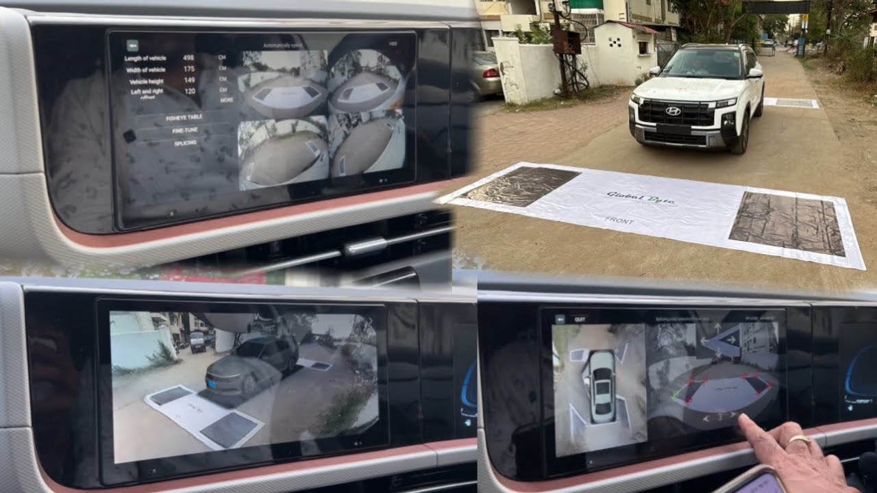 360 camera installation in car | creta facelift 2024 | creta 360 camera installation