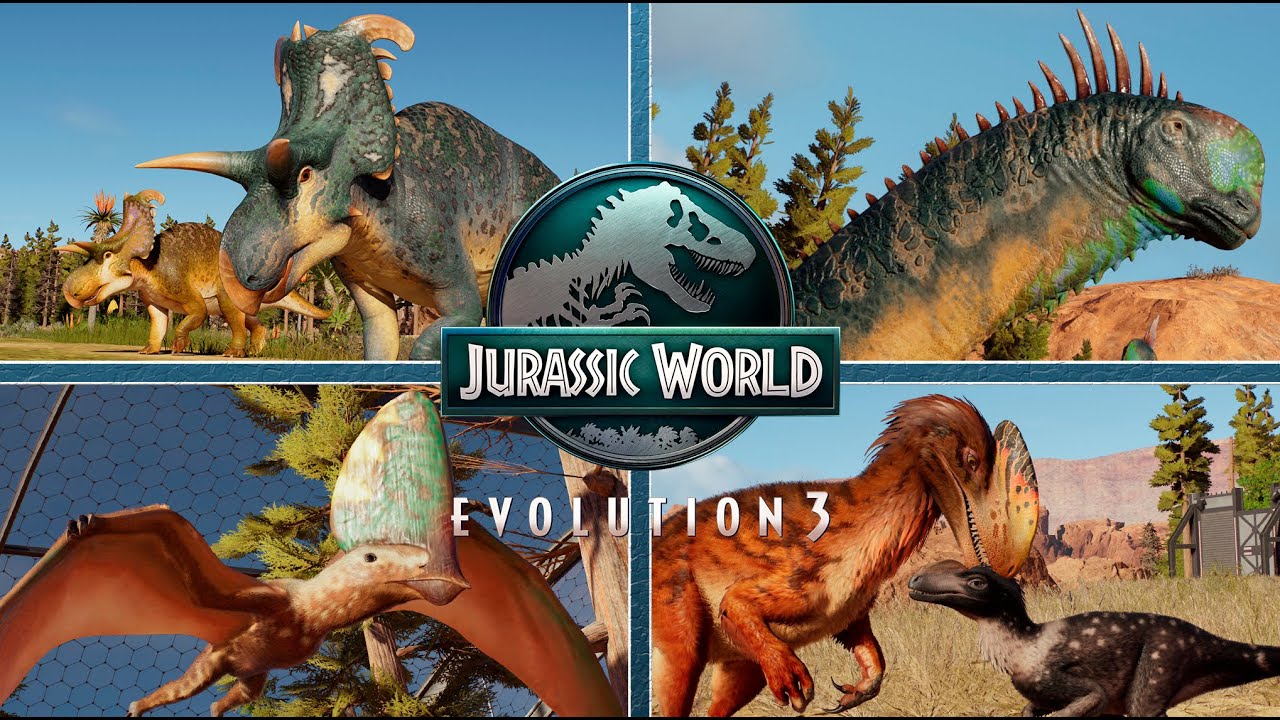 All the New Species and their Babies｜Jurassic World Evolution 3