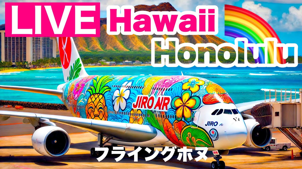 🔴LIVE Hawaii Honolulu Airport 2025/7/15  ホノルル空港 ライブ