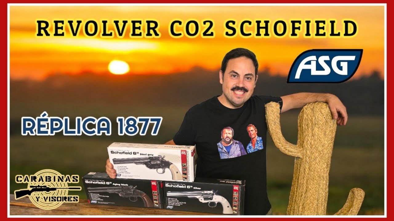 Revolver Schofield co2 4.5m Réplica 1877 #co2 #airecomprimido #tirodeportivo #carabinasyvisores