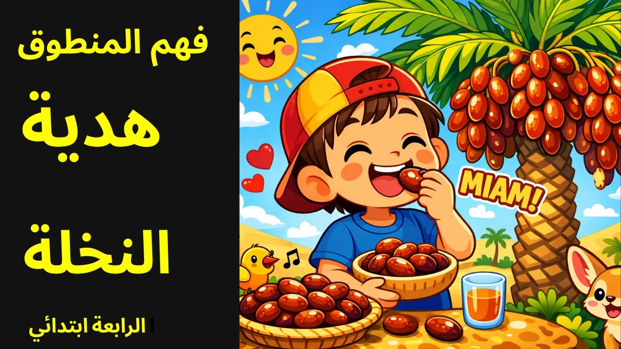 هدية النخلة  فهم المنطوق  السنة الرابعة ابتدائي