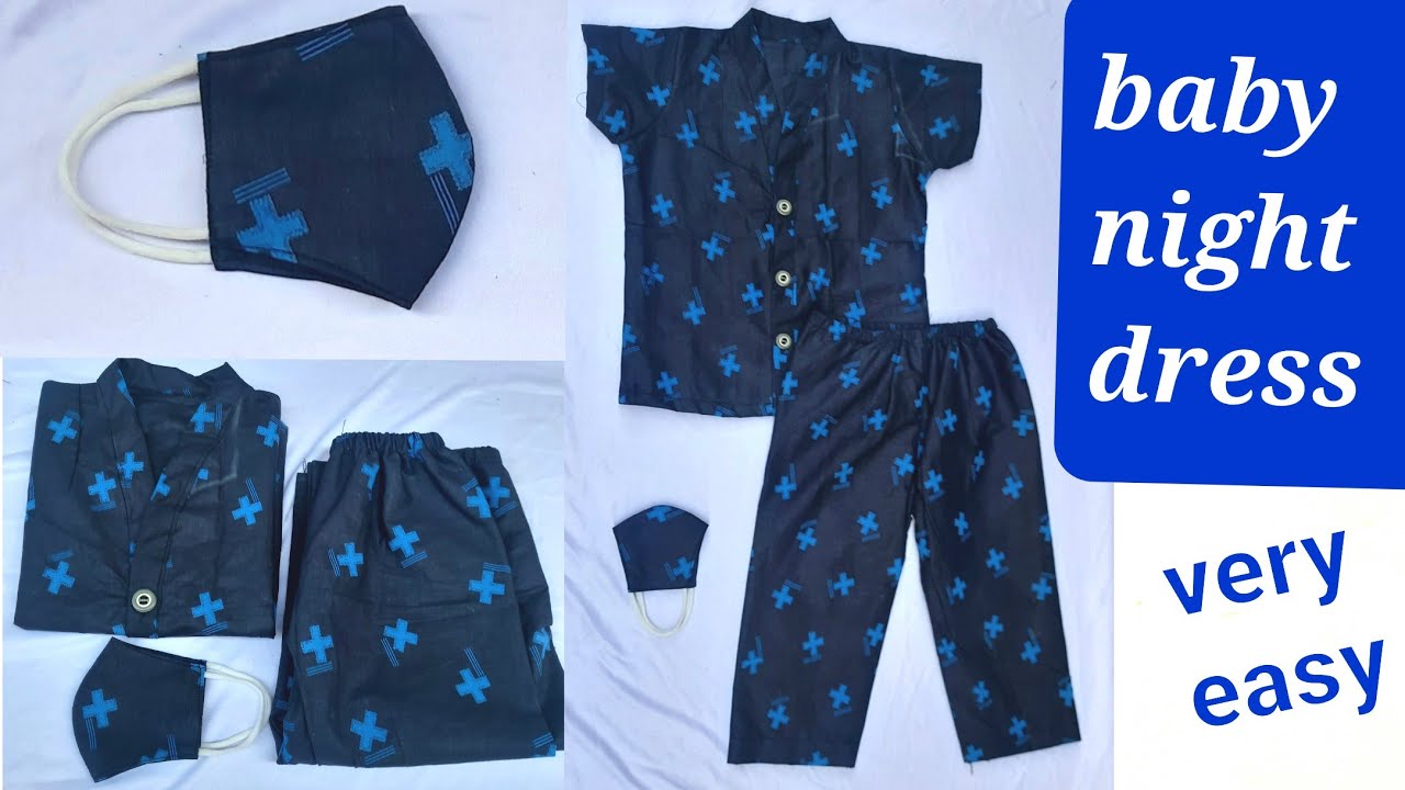 2 year baby night dress cutting and stiching very easy।nighty।night dress।#nighty#babynightdress