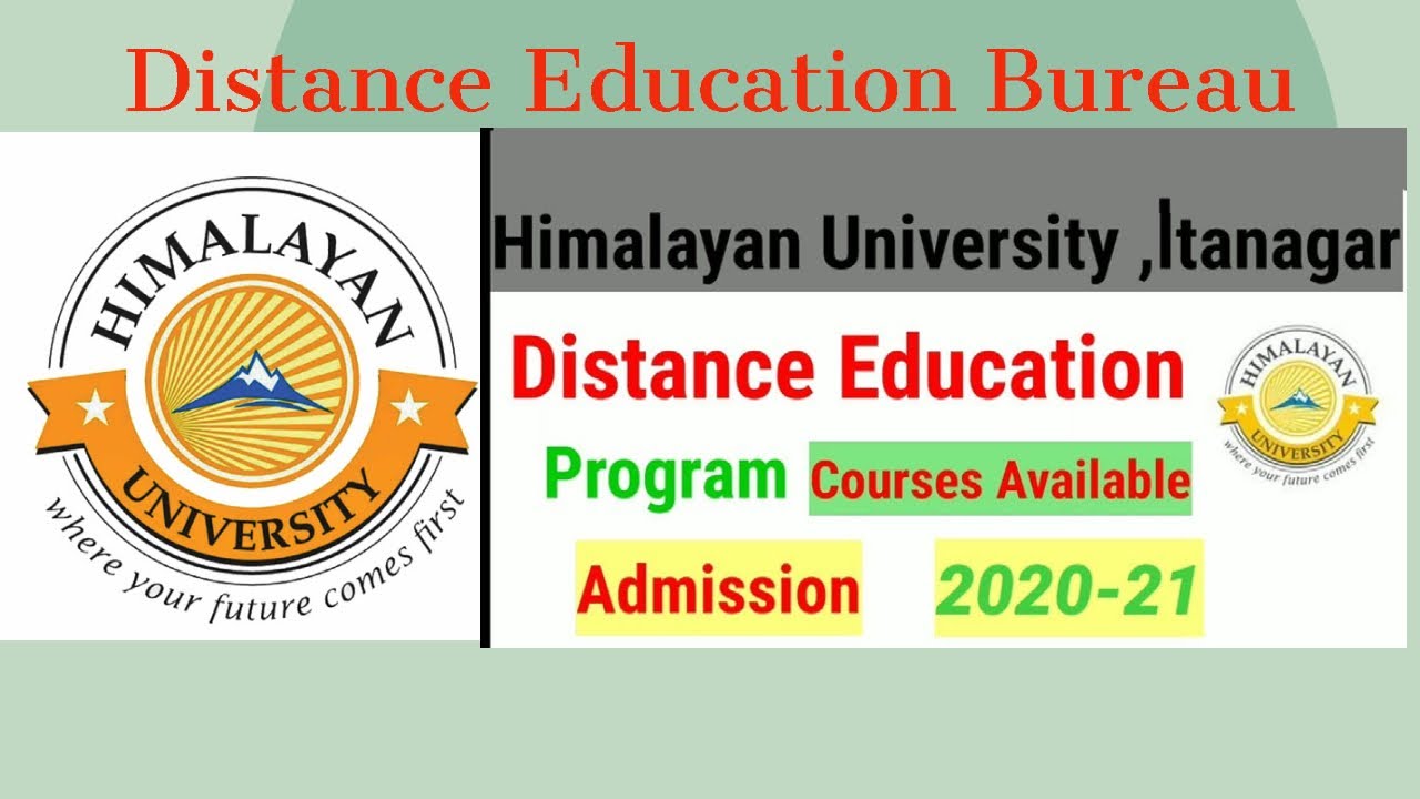 Himalayan university  Distance Education Learning Program