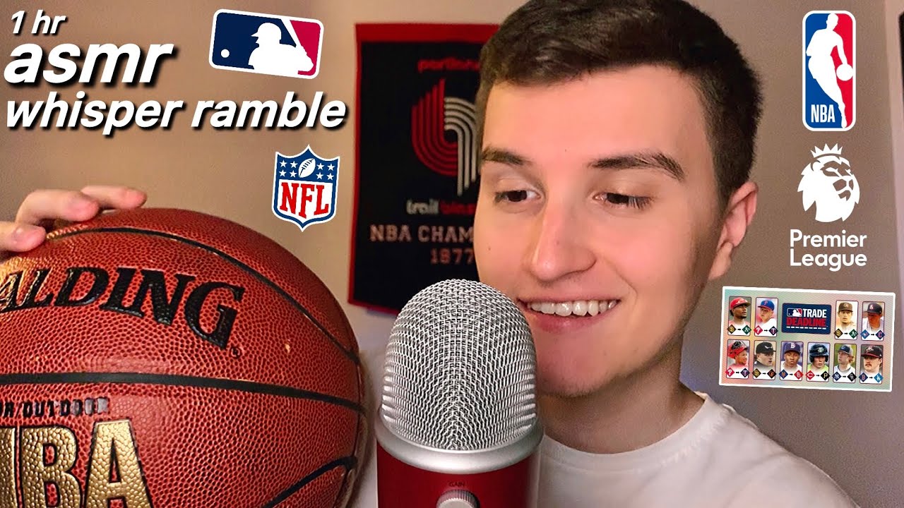 ASMR | 1 Hour of PURE Sports Whisper Rambles (nba, nfl, mlb trade deadline)