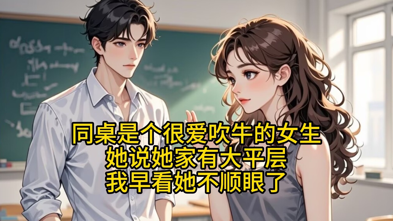 同桌是个很爱吹牛的女生，她说她家有大平层，我早看她不顺眼了