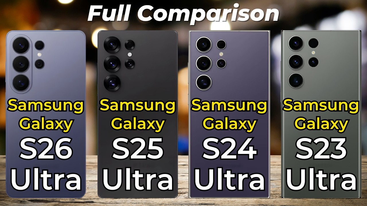 Samsung Galaxy S26 Ultra vs S25 Ultra vs S24 Ultra vs S23 Ultra 🔥 Full Specs Comparison