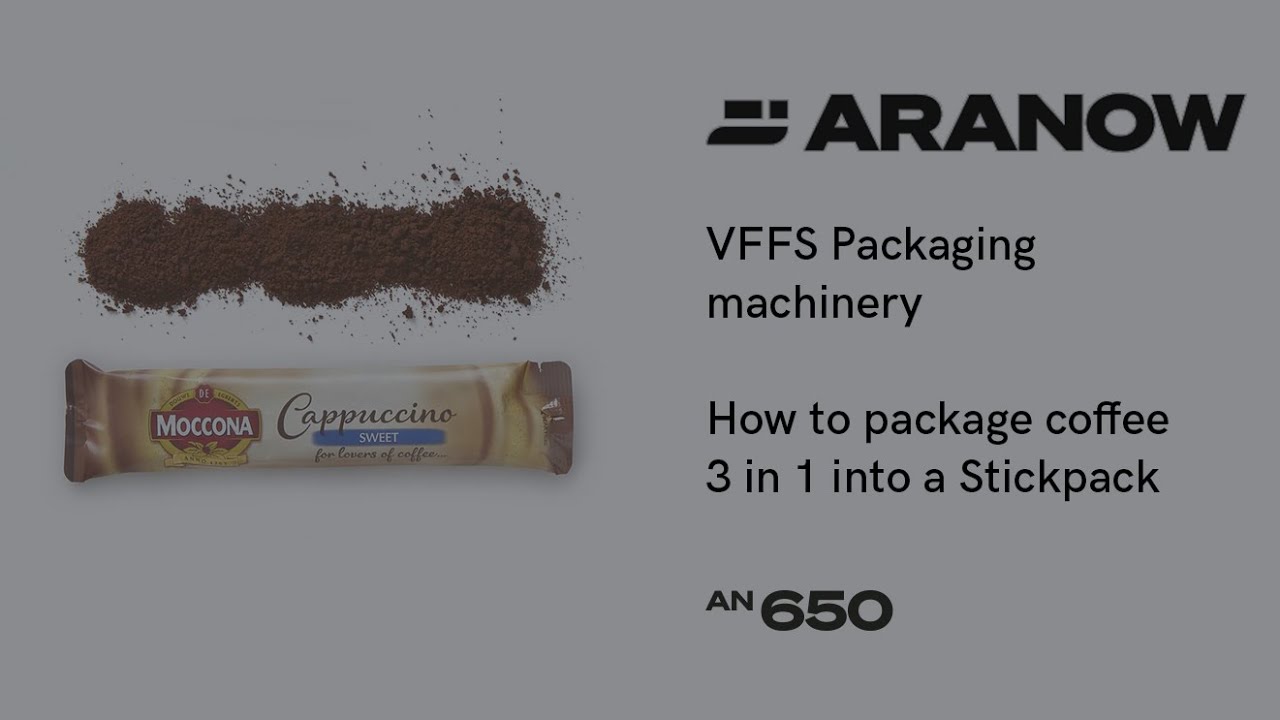 How to package coffee 3 in 1 into a Stickpack | VFFS Coffee packaging machinery | an650
