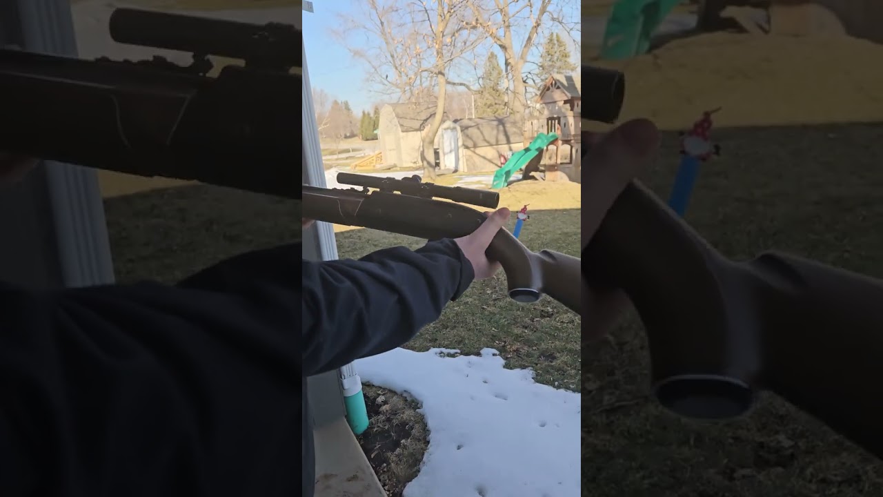 Bb gun showing how it is used