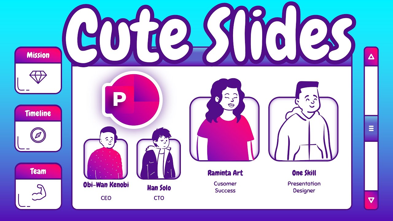 Cute PowerPoint Presentation Tutorial ❤️ Pitch Deck