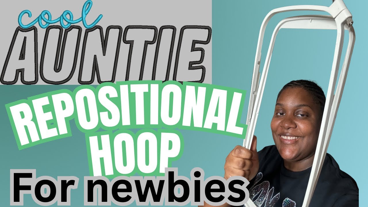 A detailed video about using a repositioning hoop || how to use a repositioning hoop for beginners