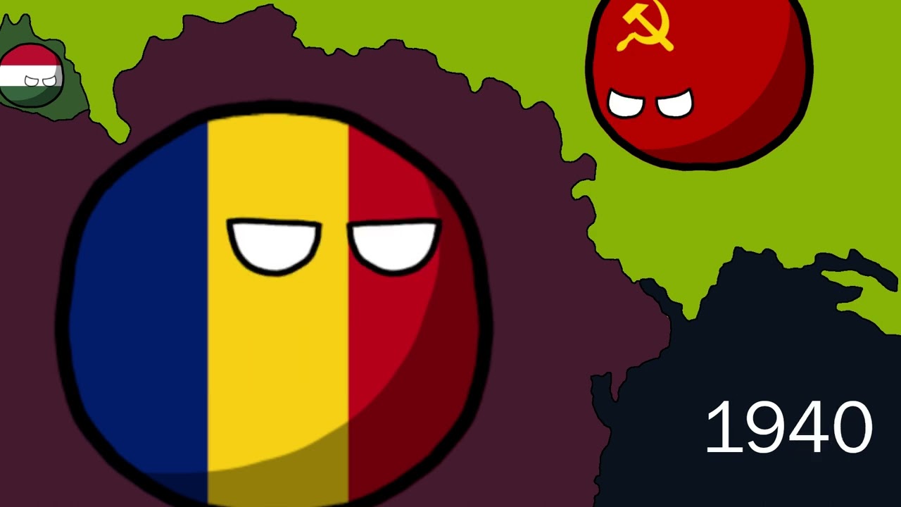 History of Moldova (1900-2024) Countryballs