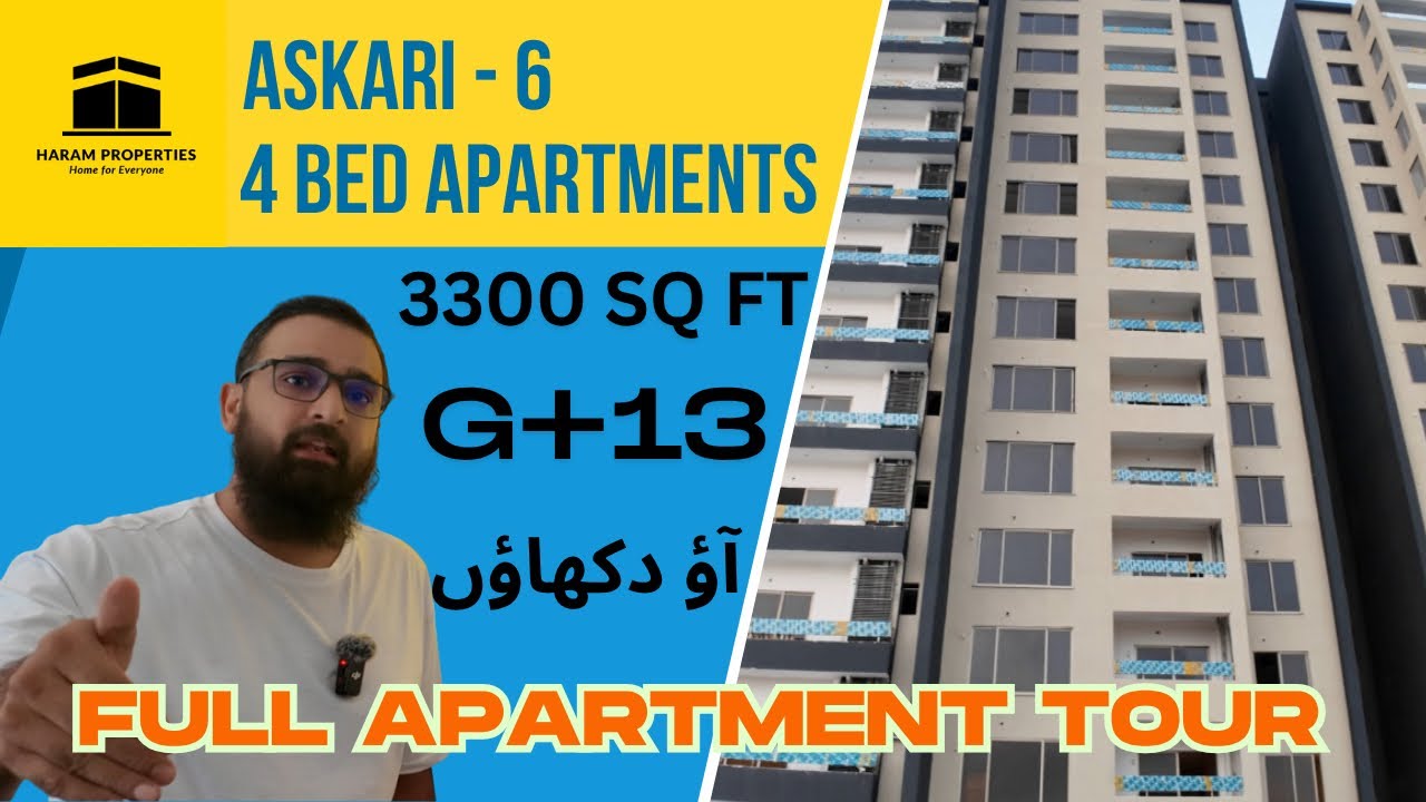 Askari 6 Malir Cantt Karachi | 4 Beds Apartment | Layout and Tour | Size and Price