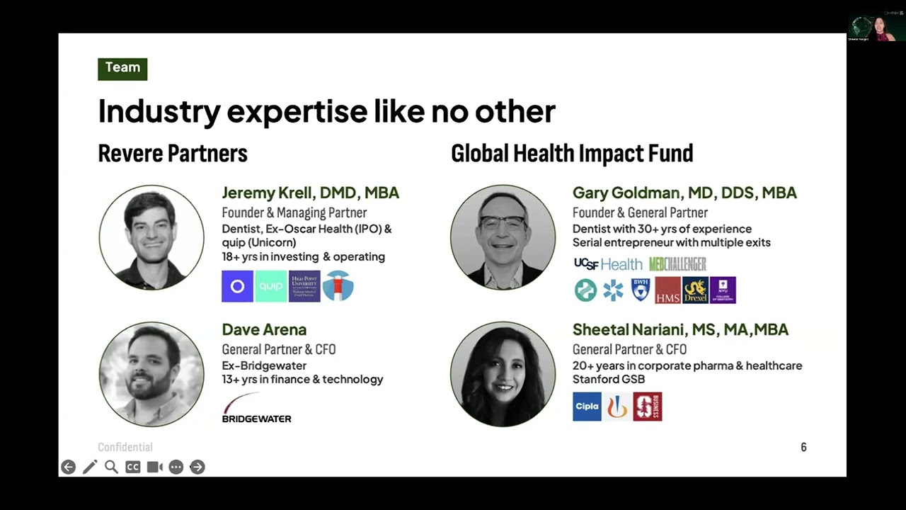 Investing in Oral Health: GHIF x Revere Partners Launch Wisdom Innovation Partners