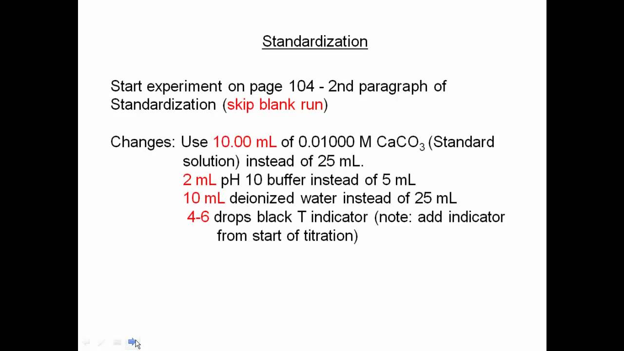 Exp. 15 - Volumetric Analysis: Total Hardness of Water by EDTA