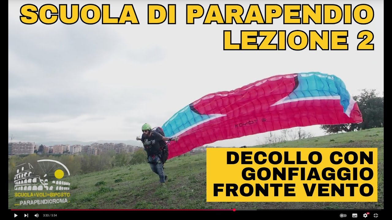 Tutorial CORSO BASE. Lezione 2. scuola Parapendio Roma