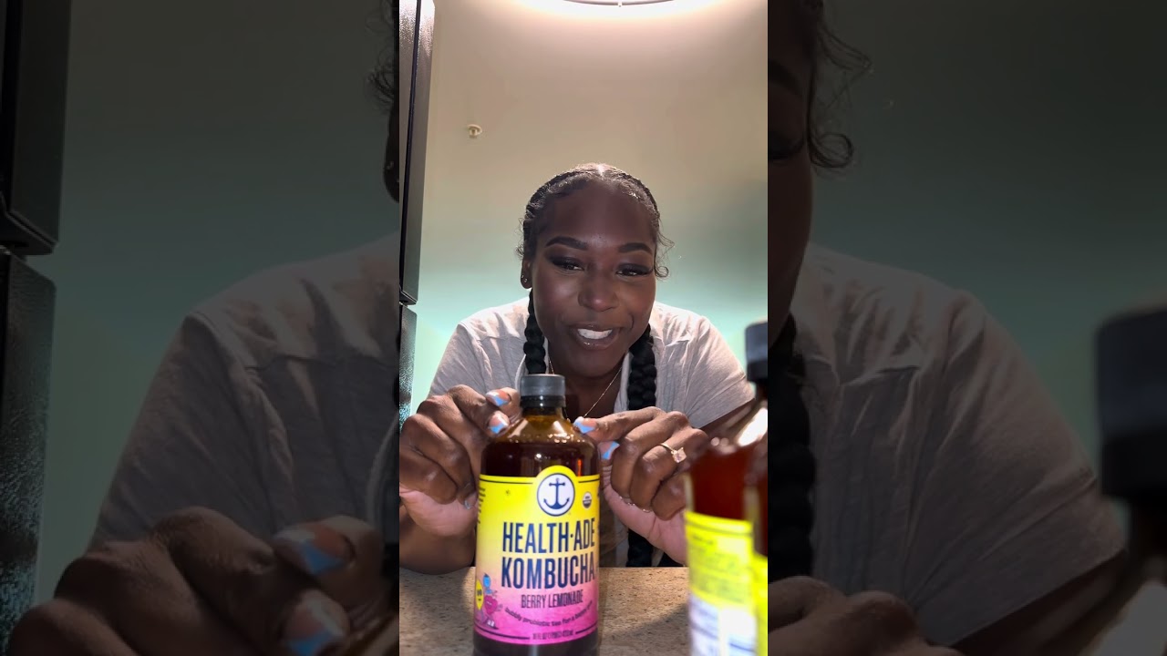 Trying to start a gut-health journey 1st drink on the list @Health-Ade kombucha #healthadepartner￼