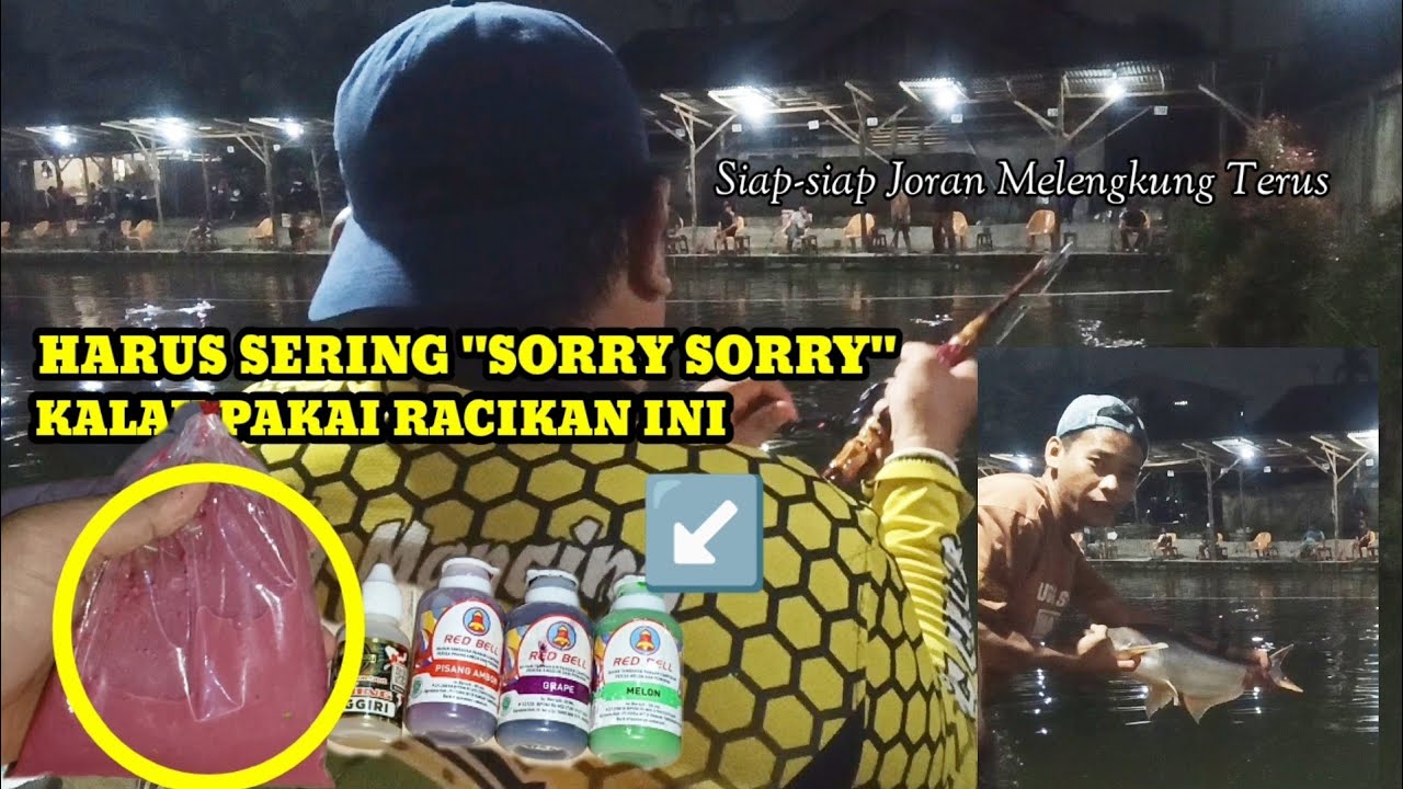 TERBUKTI GACOR || UMPAN PATIN MALAM HARI MEDIA ACIAN KOLAM GALATAMA || ESSEN TENGGIRI DAN PASTA BUAH