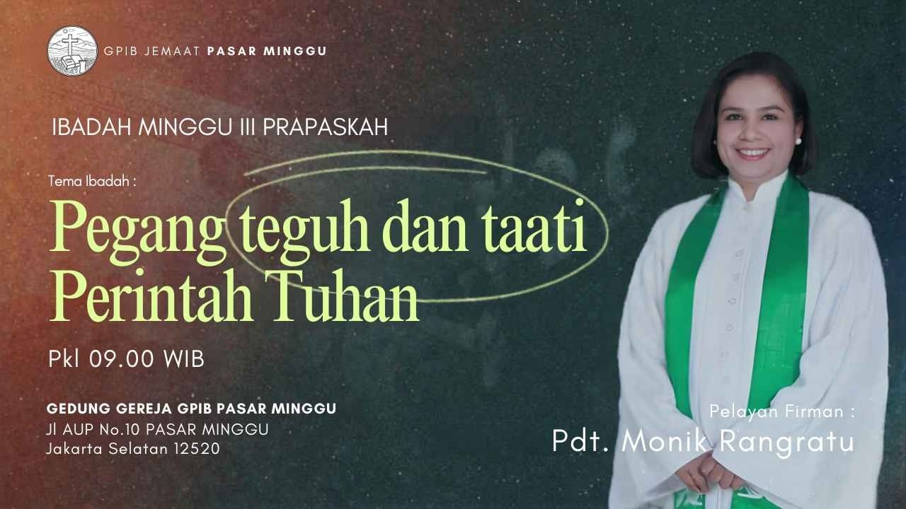 [LIVE] IBADAH MINGGU III PRAPASKAH | MINGGU, 15 MARET 2026 | PKL 09.00 WIB