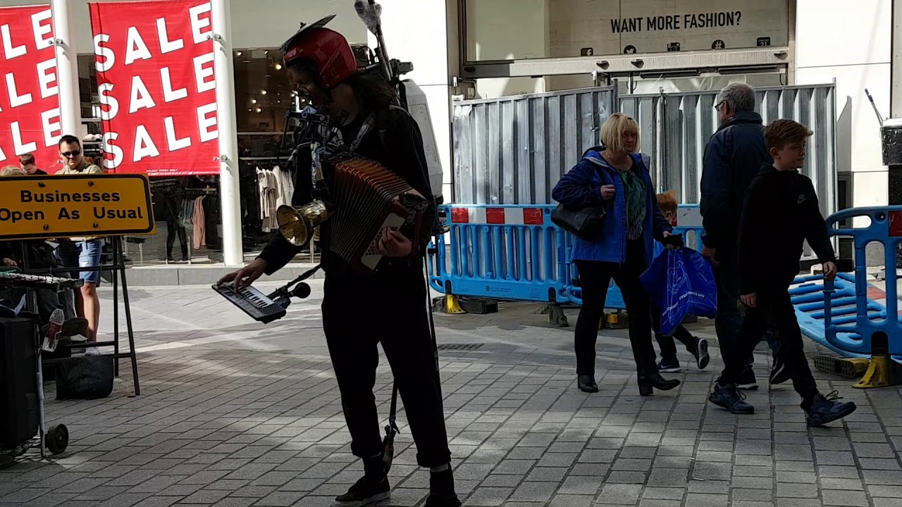 One Man Band Street Performer - Liverpool
