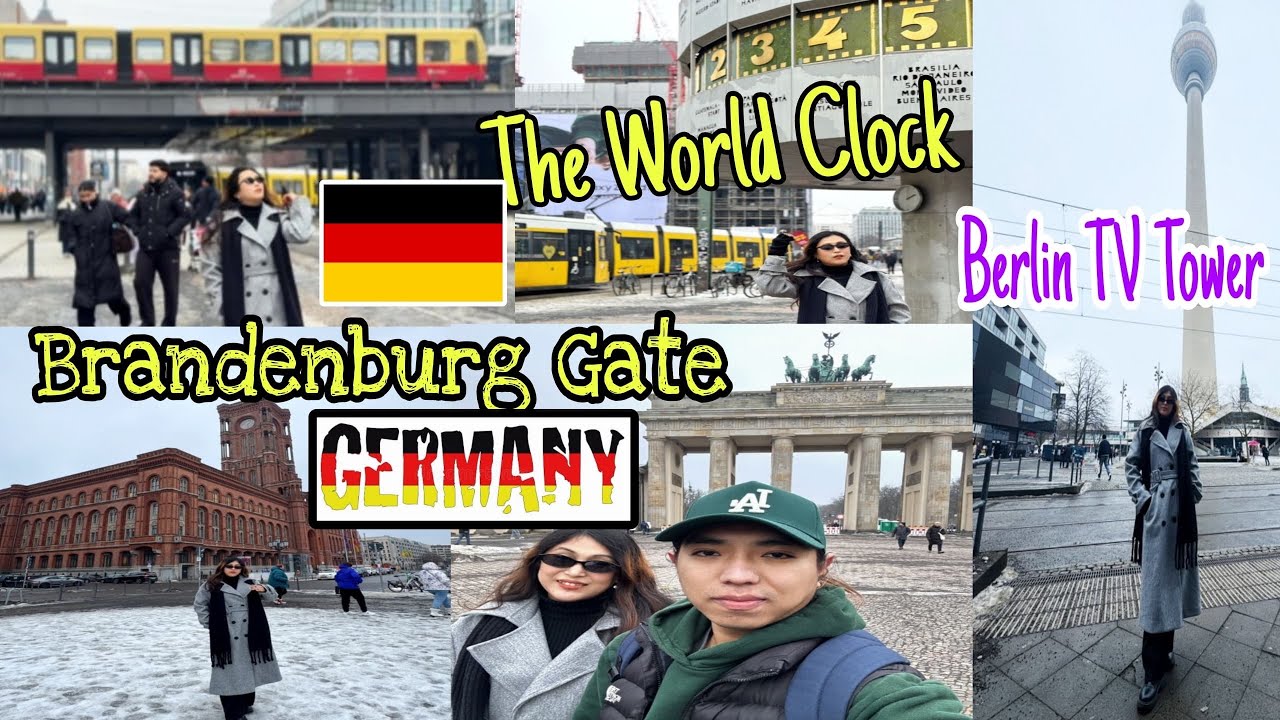 Germany 🇩🇪 Epic Berlin Adventure: Exploring Brandenburg Gate, Berlin TV Tower & World Clock !