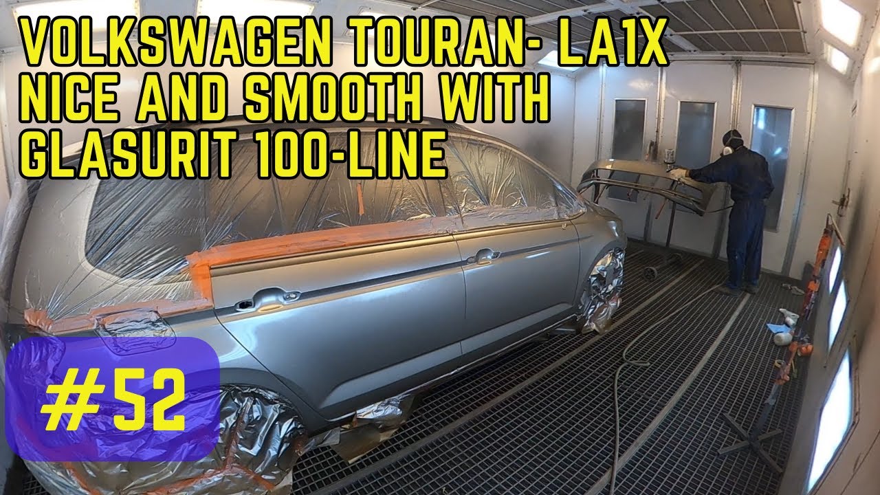 Volkswagen Touran paintjob with Iwata WS400 and Glasurit 100-line