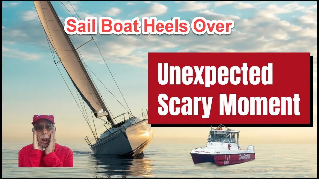 Boat Heels Over During Attempted Ungrounding. Scary moment!