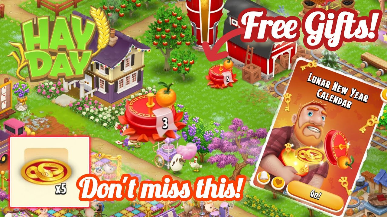 Greg’s Lunar New Year Free Gift Calendar 🎁 All 7 Gift Locations | Hay Day