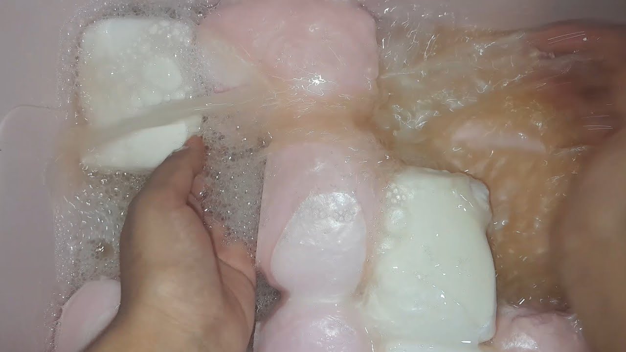 ~ASMR~Creamy Fluffy Soaked Soap Mushy Soap | Super Satisfying #asmr #mushysoap #satisfying #asmrsoap