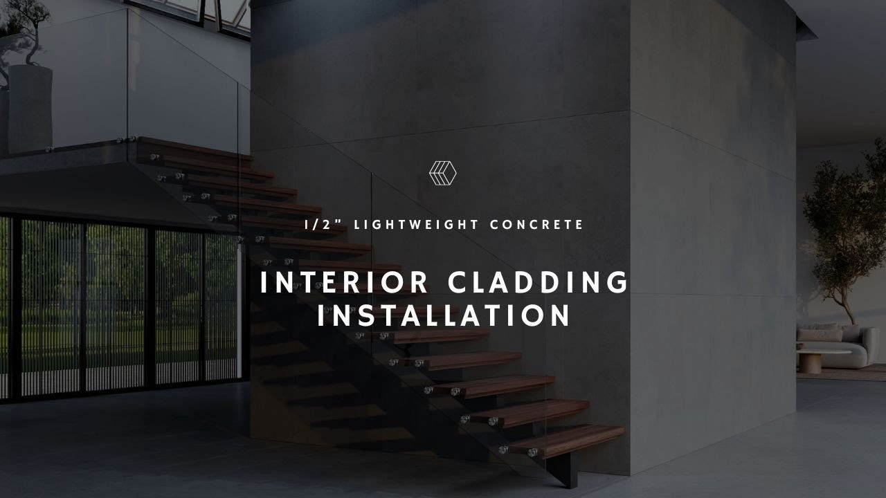 Lightweight Concrete Interior Cladding Installation