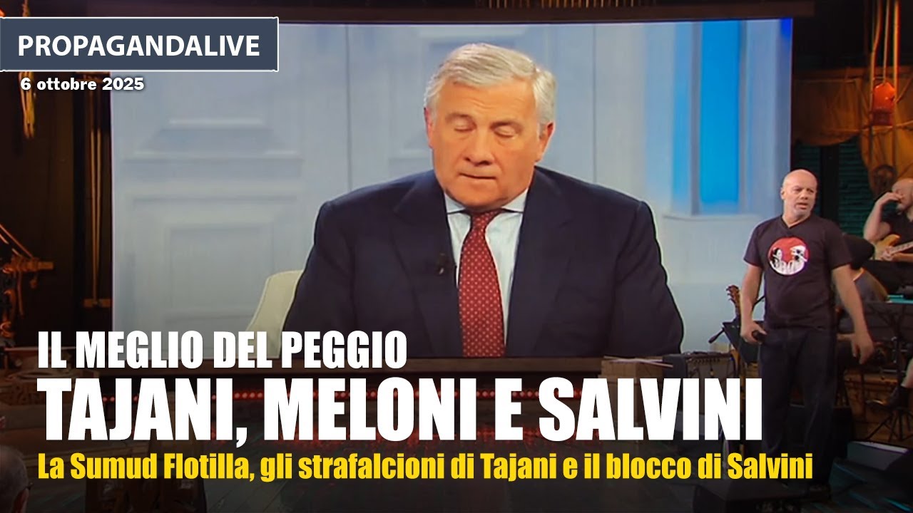 Propagandalive, il meglio del peggio: Salvini, Meloni e Tajani