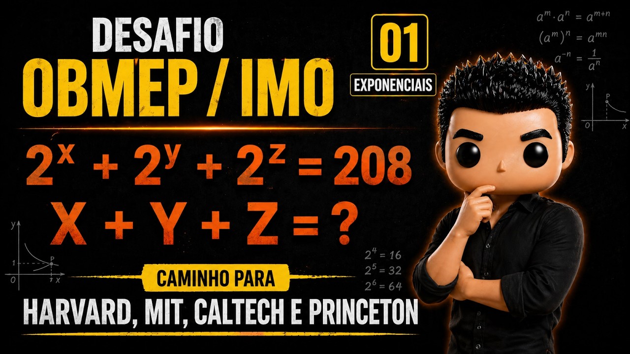 🔥 Desafio OBMEP / IMO #01 — Exponenciais | Caminho para Harvard, MIT, Princeton e Caltech |