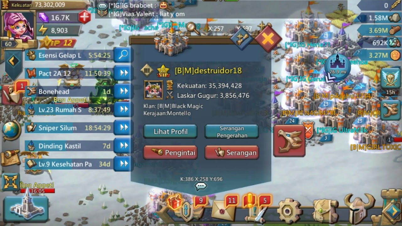 Serangan Familiar Pyris lv.2 Lords Mobile