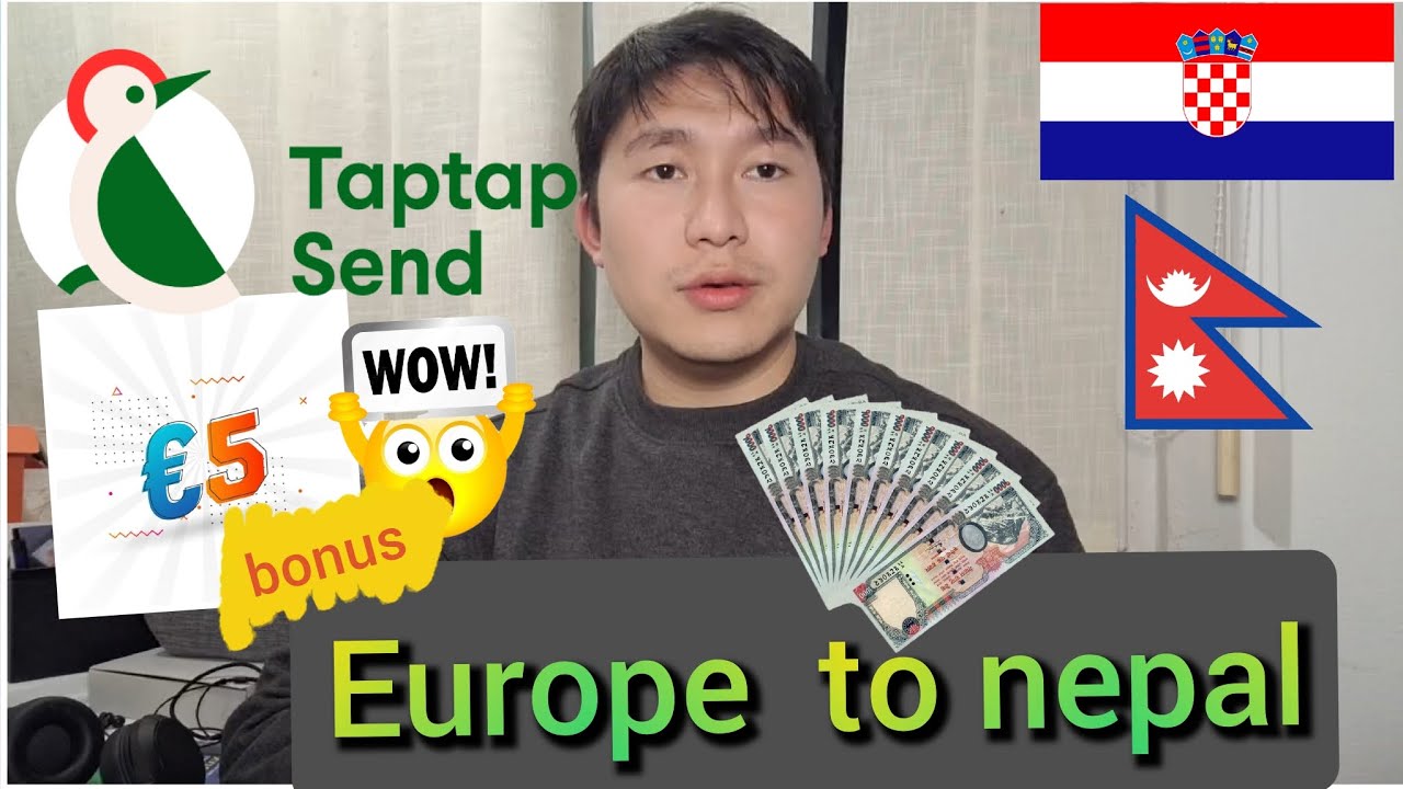 How to send money from croatia to nepal #taptapsend | how to send money from europe to nepal