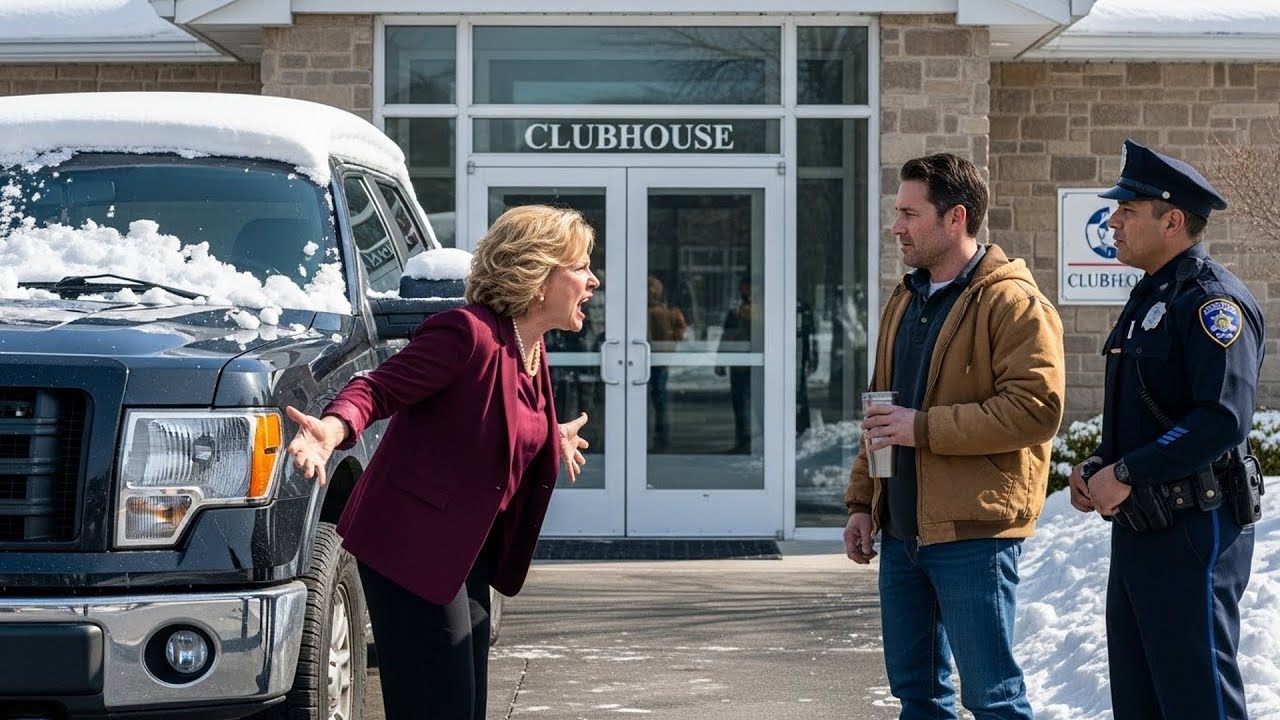 HOA Fined Me For Leaving Snow On My Truck, So I Parked It Right In Front Of Their Clubhouse