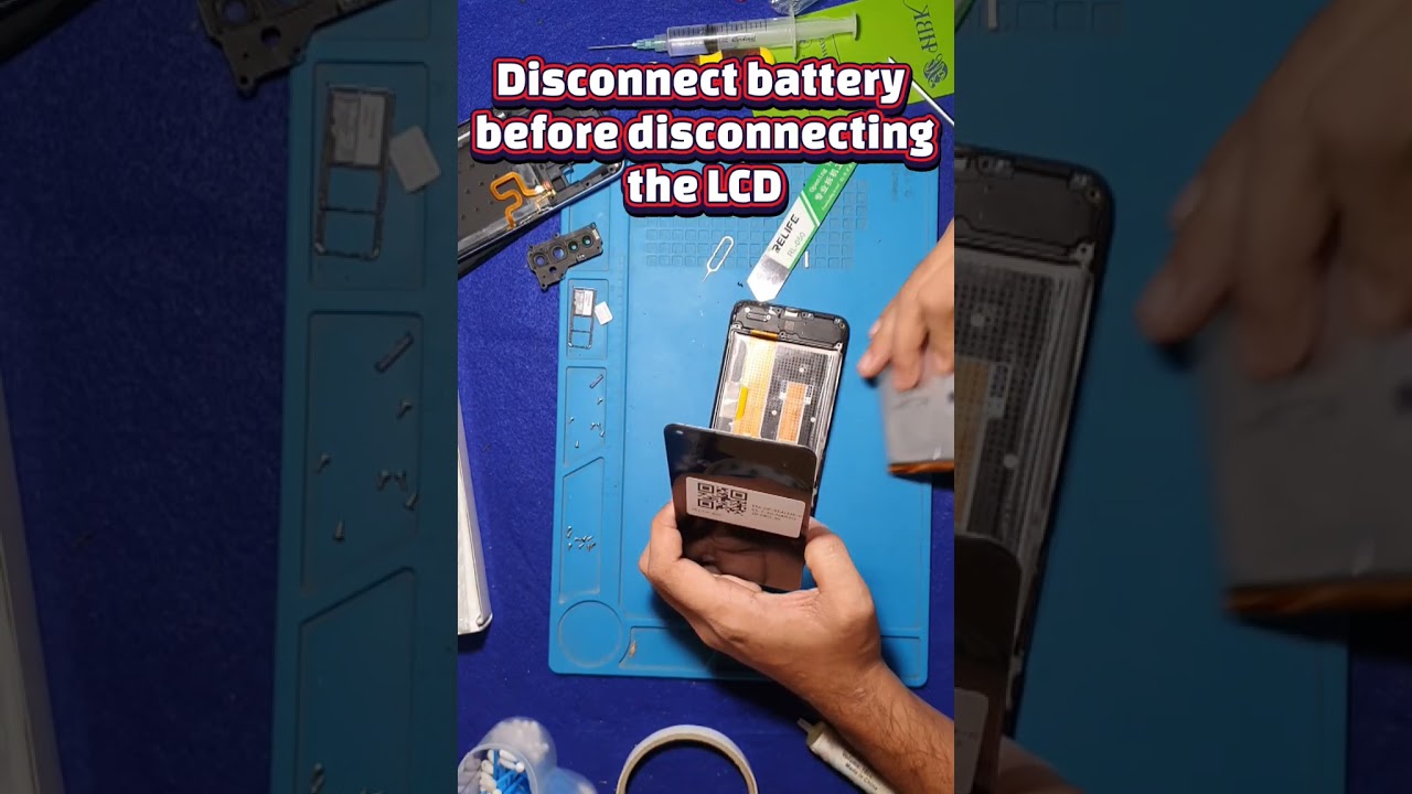 Realme 6 LCD replacement #realme #brokenlcd #lcdreplacement #diy #repair #music 
